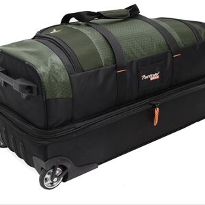 Pathfinder Gear 26 Inch Rolling Drop Bottom Duffel, Olive, One